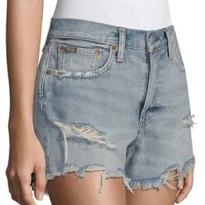 POLO Ralph Lauren Light Blue Distressed Jean Shorts- Womens